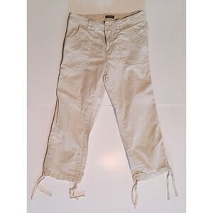 Denver Hayes Women's Beige Capris Size 2 Mid Rise Knee Length